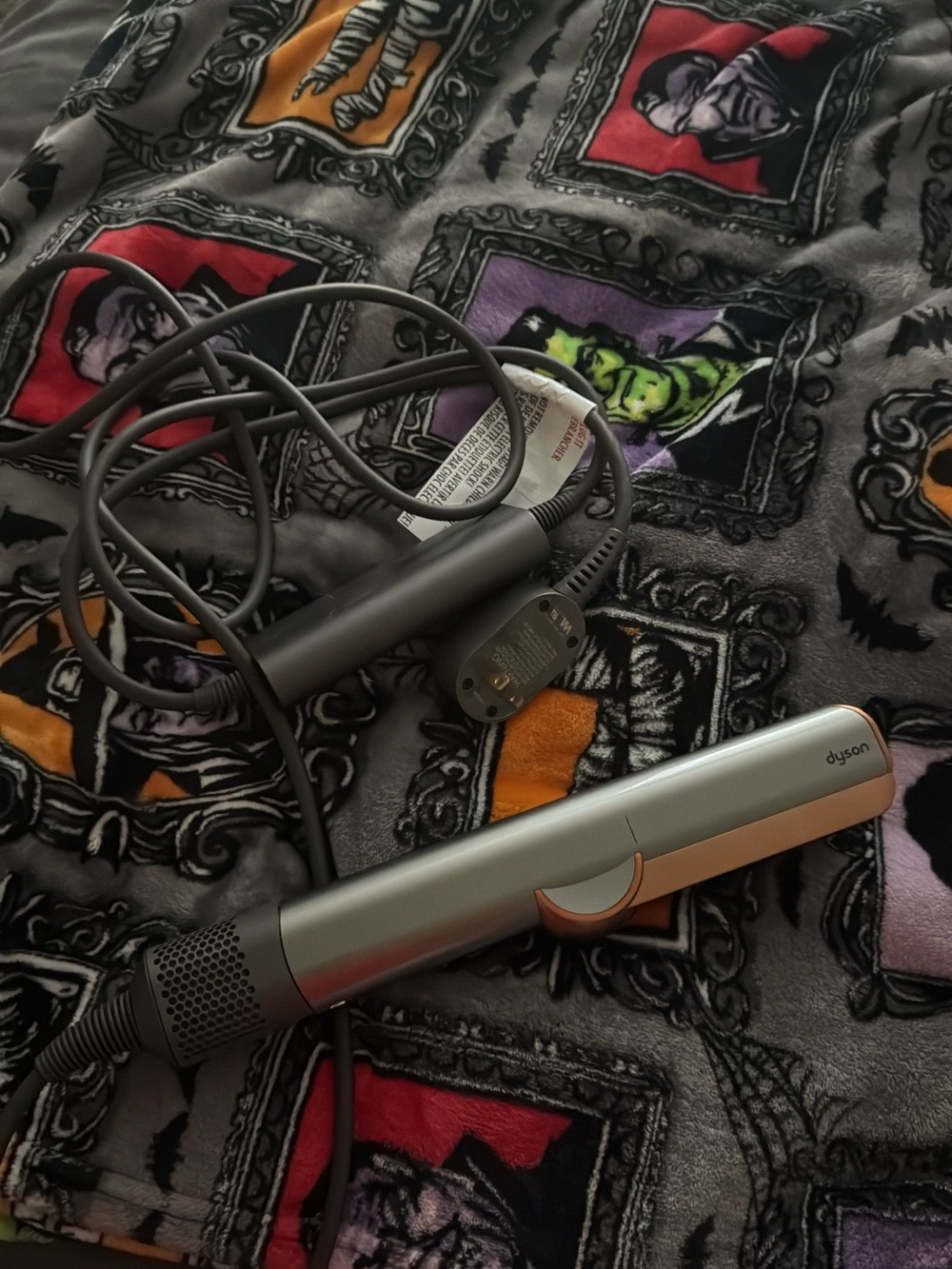 Dyson Silver and Rose Gold Corded Hair Straightener Wand